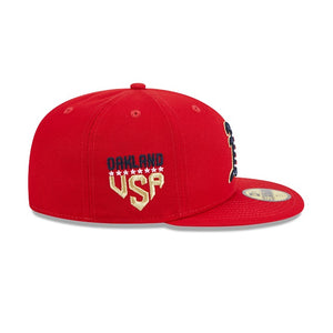 59Fifty Oakland A's 4th of July Onfield x New Era Red - Black UV