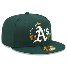 Load image into Gallery viewer, 59Fifty Oakland Athletics Watercolor Floral Green - Floral UV
