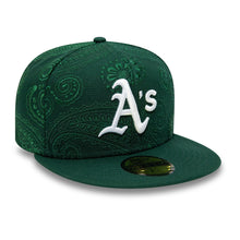 Load image into Gallery viewer, 59Fifty Oakland Athletics Swirl Green - Gray UV
