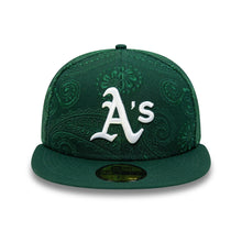 Load image into Gallery viewer, 59Fifty Oakland Athletics Swirl Green - Gray UV
