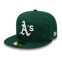 Load image into Gallery viewer, 59Fifty Oakland Athletics Swirl Green - Gray UV
