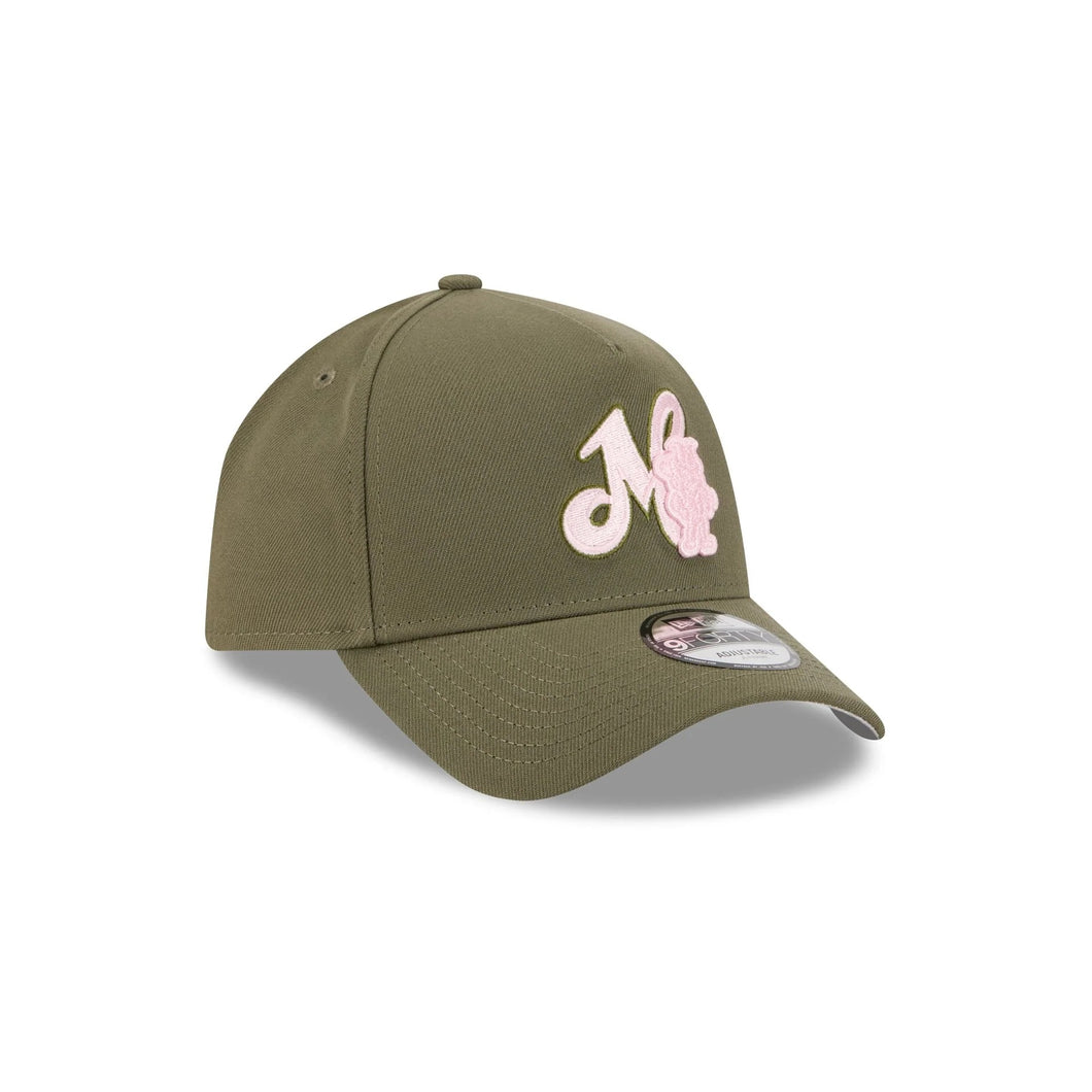 9Forty A-Frame Snapback LMB Acereros de Monclova Olive - Grey UV