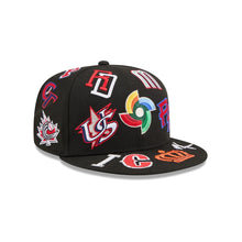 Load image into Gallery viewer, 59Fifty New Era All Over World Baseball Classic Black - Grey UV
