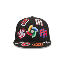 Load image into Gallery viewer, 59Fifty New Era All Over World Baseball Classic Black - Grey UV
