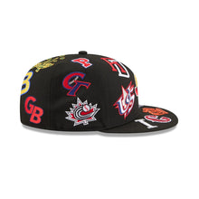 Load image into Gallery viewer, 59Fifty New Era All Over World Baseball Classic Black - Grey UV
