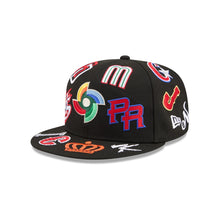 Load image into Gallery viewer, 59Fifty New Era All Over World Baseball Classic Black - Grey UV
