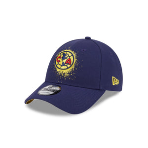 Liga MX 9Forty Snapback Spray Paint Club America Navy - Yellow UV