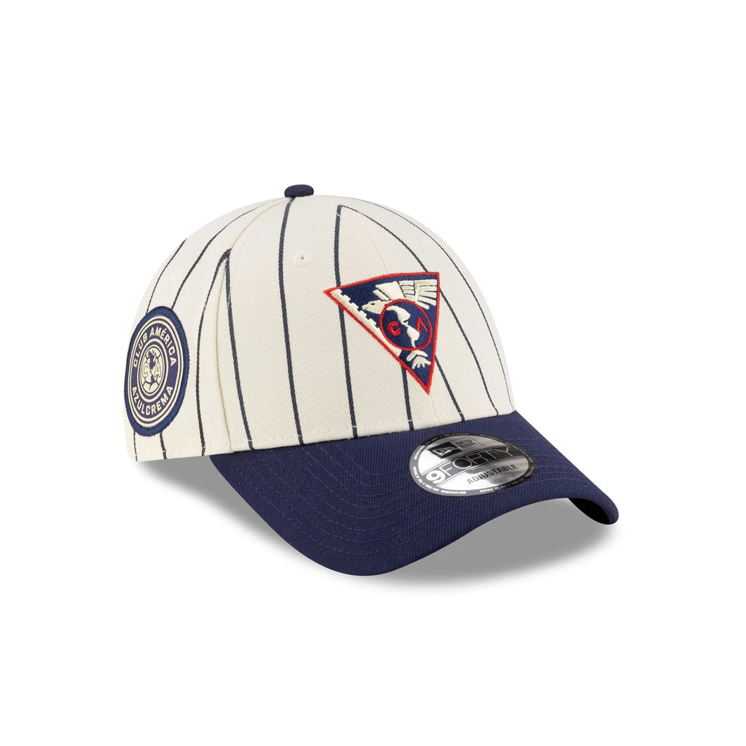 Liga MX 9Forty Adjustable Snapback Club America 2T White/Navy - Navy UV