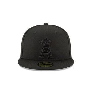 59Fifty Anaheim Angels MLB Basic Black on Black - Grey UV