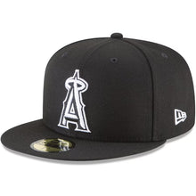 Load image into Gallery viewer, Men&#39;s New Era 59Fifty Anaheim Angels 2010 ASG Black/White Fitted - Gray UV
