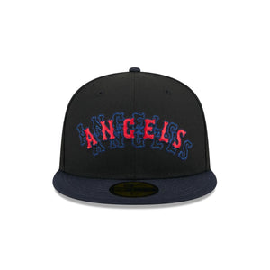 59Fifty Anaheim Angels New Era Shadow Stitch Fitted Hat - Gray UV