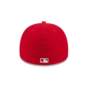 59Fifty A-Frame Los Angeles Angels Red Barbed Wire Pre Curved Fitted Hat - Gray UV