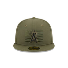 Load image into Gallery viewer, 59Fifty Anaheim Angels Armed Forces Day 2023 Olive - Grey UV
