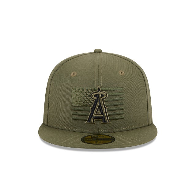 59Fifty Anaheim Angels Armed Forces Day 2023 Olive - Grey UV