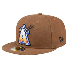 Load image into Gallery viewer, 59Fifty Los Angeles Angels New Era Logo Scribble Fitted Hat - Gray UV
