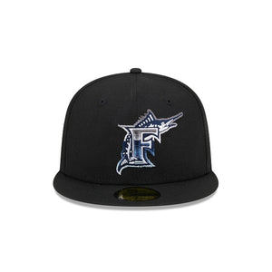 59Fifty Florida Marlins Raceway 25th Anniversary Fitted Hat - Gray UV