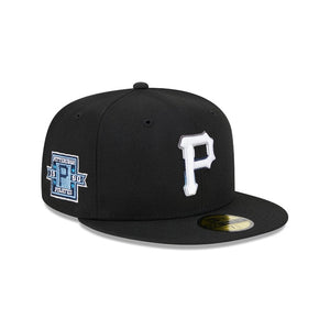 59Fifty Pittsburgh Pirates Raceway 1960 Patch Fitted Hat - Gray UV