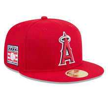Load image into Gallery viewer, 59Fifty Los Angeles Angels Red 2025 Hall of Fame Fitted Hat - Green UV
