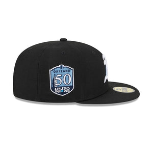 59Fifty Oakland Athletics Raceway 50th Anniversary Fitted Hat - Gray UV