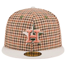 Load image into Gallery viewer, 59Fifty Houston Astros Houndstooth 2017 World Series Fitted Hat - Gray UV
