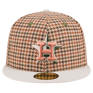 59Fifty Houston Astros Houndstooth 2017 World Series Fitted Hat - Gray UV