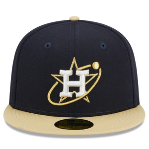 59Fifty Houston Astros Retro City Navy/Gold - Gray UV