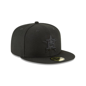 59Fifty Houston Astros MLB Basic Black on Black - Grey UV