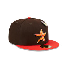 Load image into Gallery viewer, 59Fifty Houston Astros Elements 2-Tone Brown/Red - Gray UV
