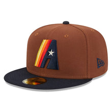 Load image into Gallery viewer, 59Fifty Houston Astros Harvest 45th Anniversary Game 2T Brown/Navy - Gray UV
