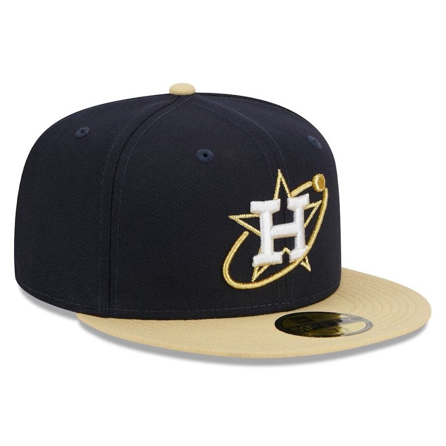 59Fifty Houston Astros Retro City Navy/Gold - Gray UV