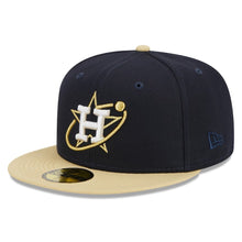 Load image into Gallery viewer, 59Fifty Houston Astros Retro City Navy/Gold - Gray UV
