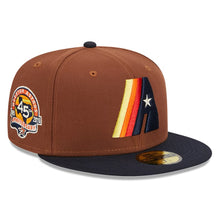 Load image into Gallery viewer, 59Fifty Houston Astros Harvest 45th Anniversary Game 2T Brown/Navy - Gray UV
