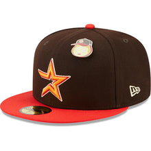 Load image into Gallery viewer, 59Fifty Houston Astros Elements 2-Tone Brown/Red - Gray UV
