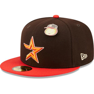 59Fifty Houston Astros Elements 2-Tone Brown/Red - Gray UV