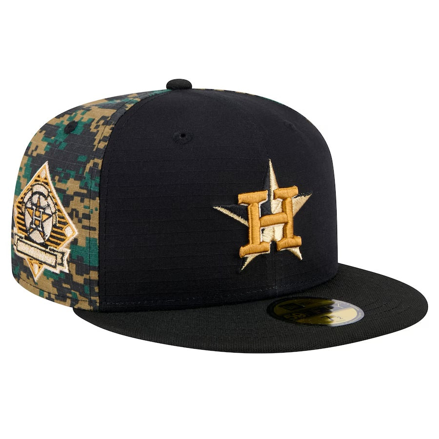 59Fifty Houston Astros Digi Camo Fitted Hat - Gray UV