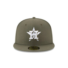 Load image into Gallery viewer, 59Fifty Houston Astros MLB Basic Olive - Gray UV
