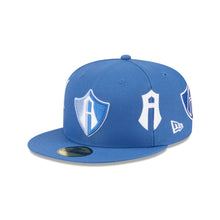 Load image into Gallery viewer, 59Fifty New Era Liga MX Atlas Futbol Club Indigo - Gray UV
