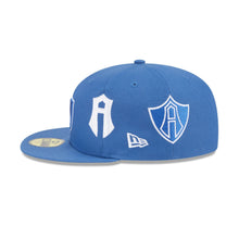 Load image into Gallery viewer, 59Fifty New Era Liga MX Atlas Futbol Club Indigo - Gray UV
