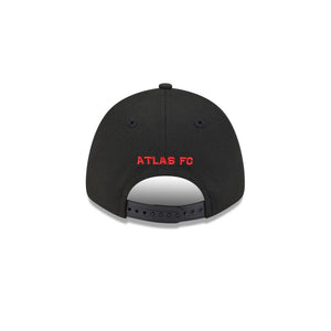 Liga MX 9Forty Snapback Spray Paint Atlas F.C. Black - Red UV