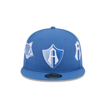 Load image into Gallery viewer, 59Fifty New Era Liga MX Atlas Futbol Club Indigo - Gray UV

