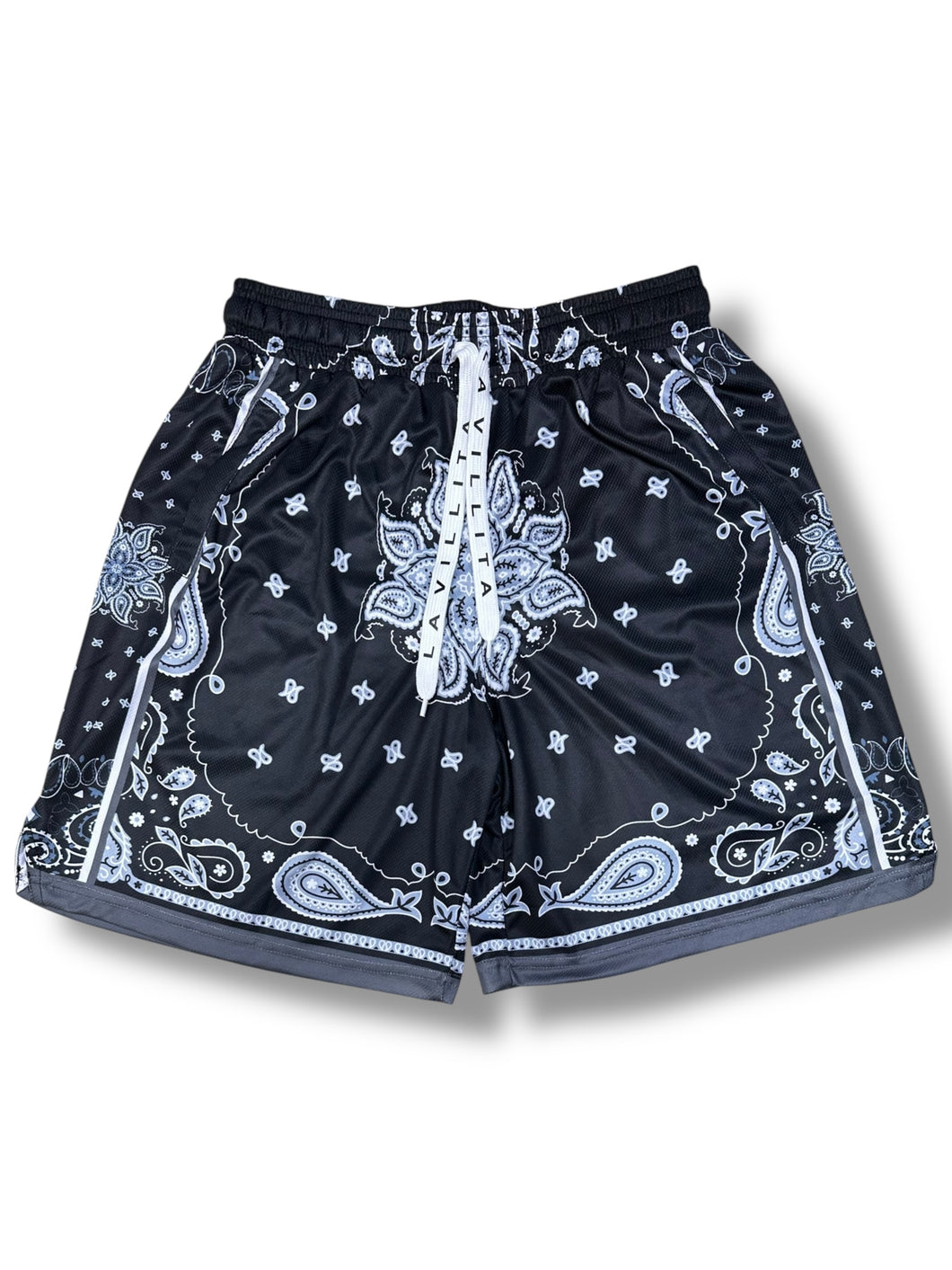 [BLACK PAISLEY] Basketball Shorts by La Villita Basketball