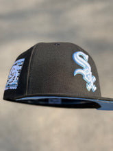 Load image into Gallery viewer, [Sox Icy] 59Fifty Chicago White Sox 95th Anniversary Black - Sky Blue UV
