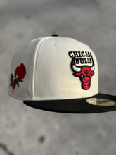 Load image into Gallery viewer, [STILL ROSE 2T] 59Fifty Chicago Bulls "Rose" Chrome/Black - Green UV
