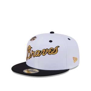 59Fifty Day Atlanta Braves 70th Anniversary 2-Tone White/Black - Gray UV