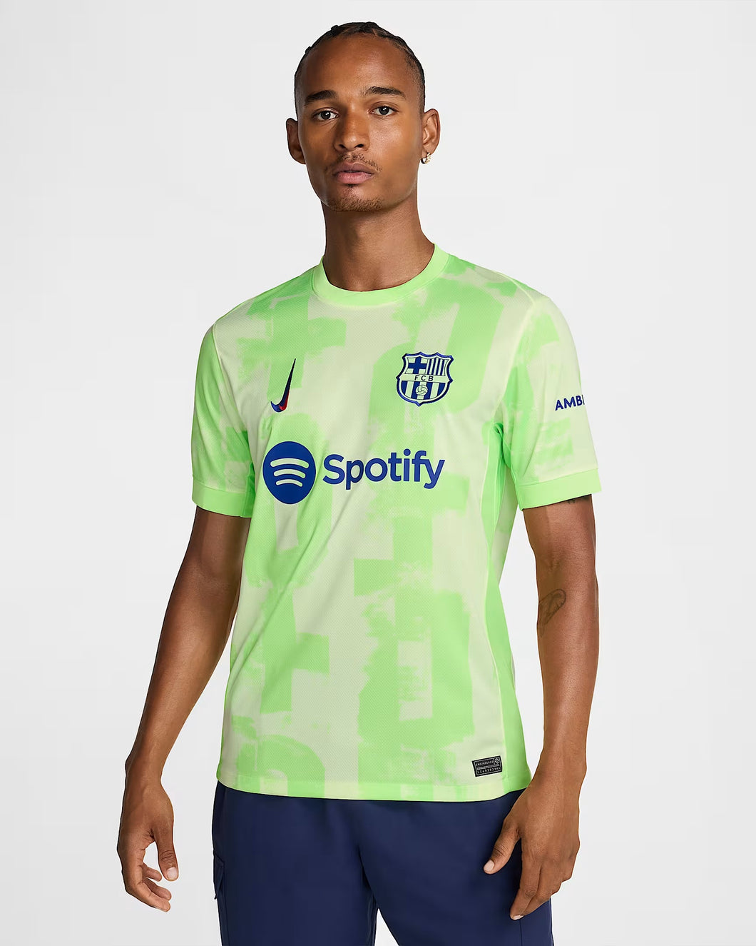 Nike 2024/2025 F.C. Barcelona Stadium Third Men's Home Dri-Fit Replica Soccer Jersey