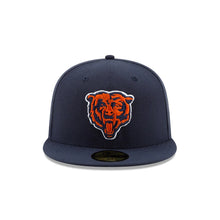 Load image into Gallery viewer, 59Fifty New Era Chicago Bears Basic Navy Fitted Hat - Grey UV
