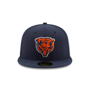59Fifty New Era Chicago Bears Basic Navy Fitted Hat - Grey UV