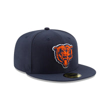Load image into Gallery viewer, 59Fifty New Era Chicago Bears Basic Navy Fitted Hat - Grey UV
