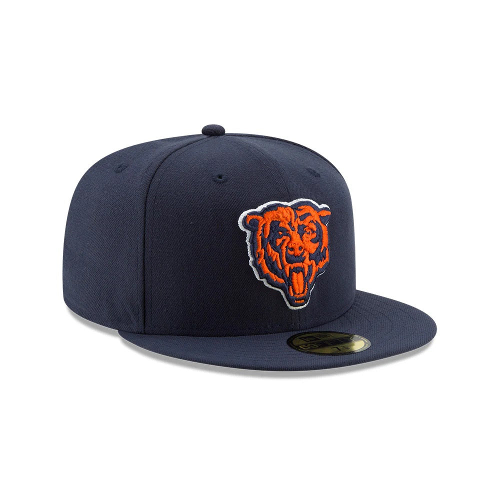 59Fifty New Era Chicago Bears Basic Navy Fitted Hat - Grey UV