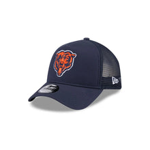 Load image into Gallery viewer, 9Forty A-Frame Adjustable Snapback NFL Chicago Bears Trucker Navy - Navy UV
